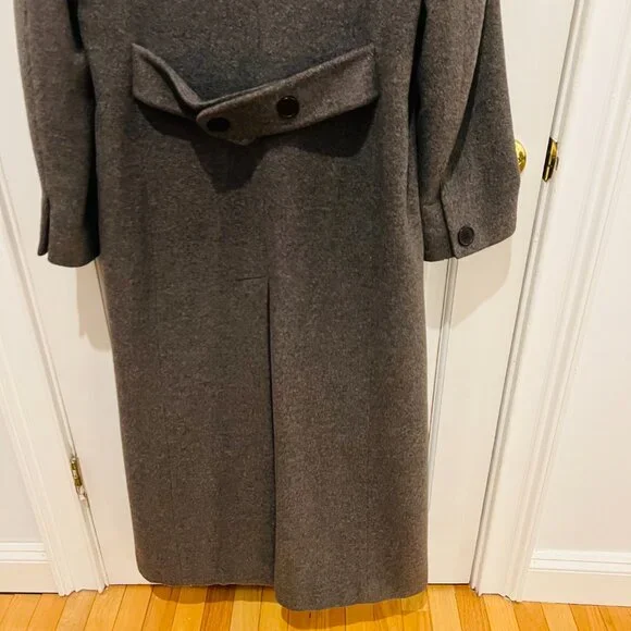 Vintage Regency Pure Cashmere Gray Long Coat Size US 8 / Medium - Picture 16 of 16